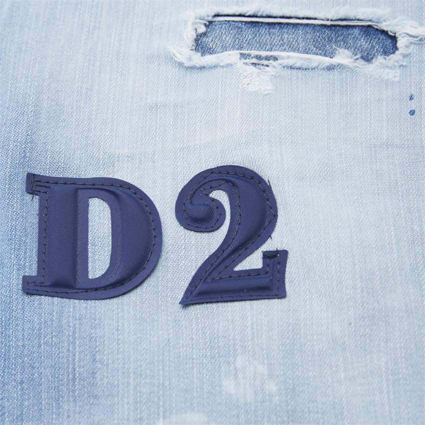 Dsquared2 Skjorter S74DM0494 S30341 BLUE STONE WASHED